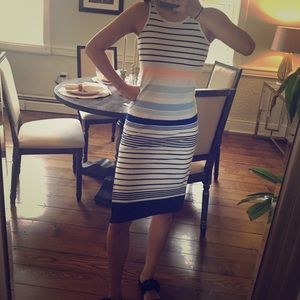 Old Navy striped midi dress